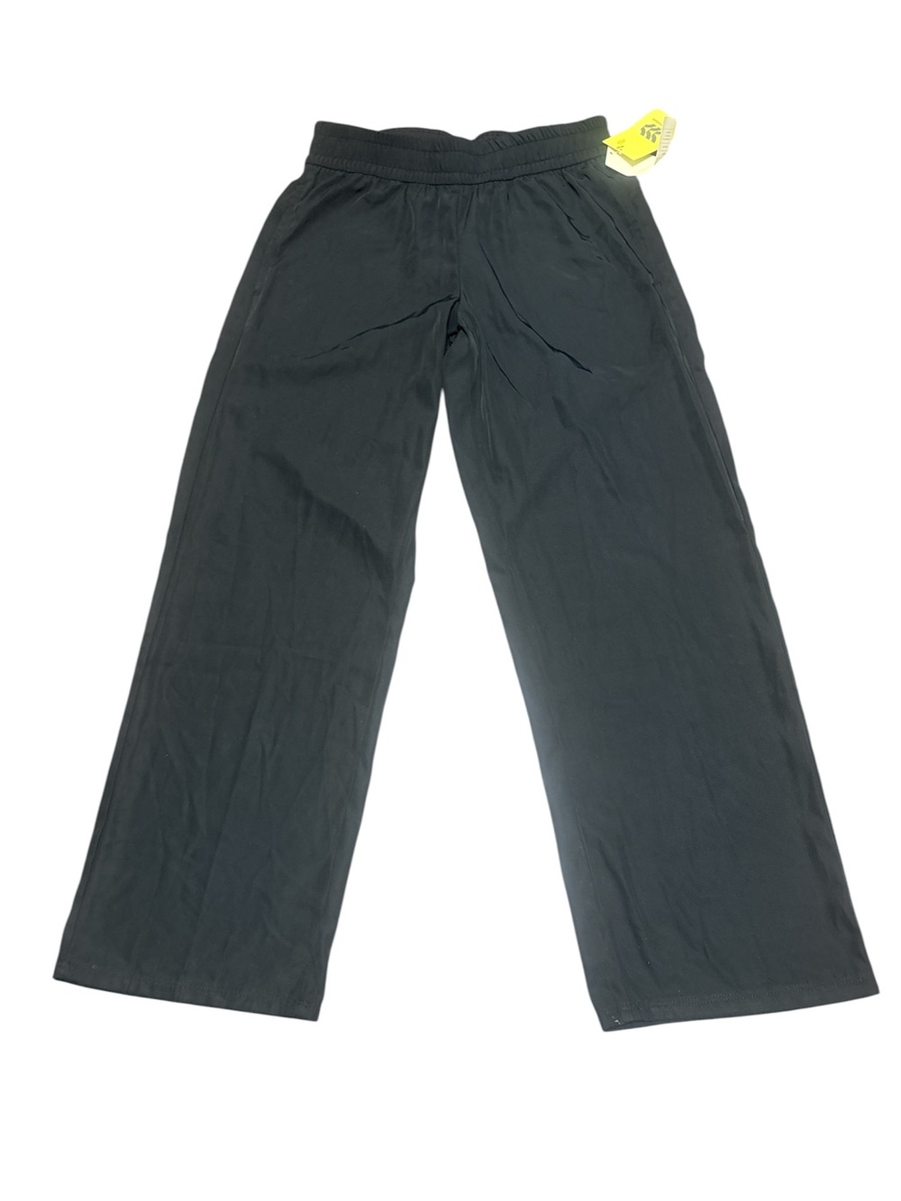 all in motion Black Elastic Waist Pull-On Pants with Yellow Tag